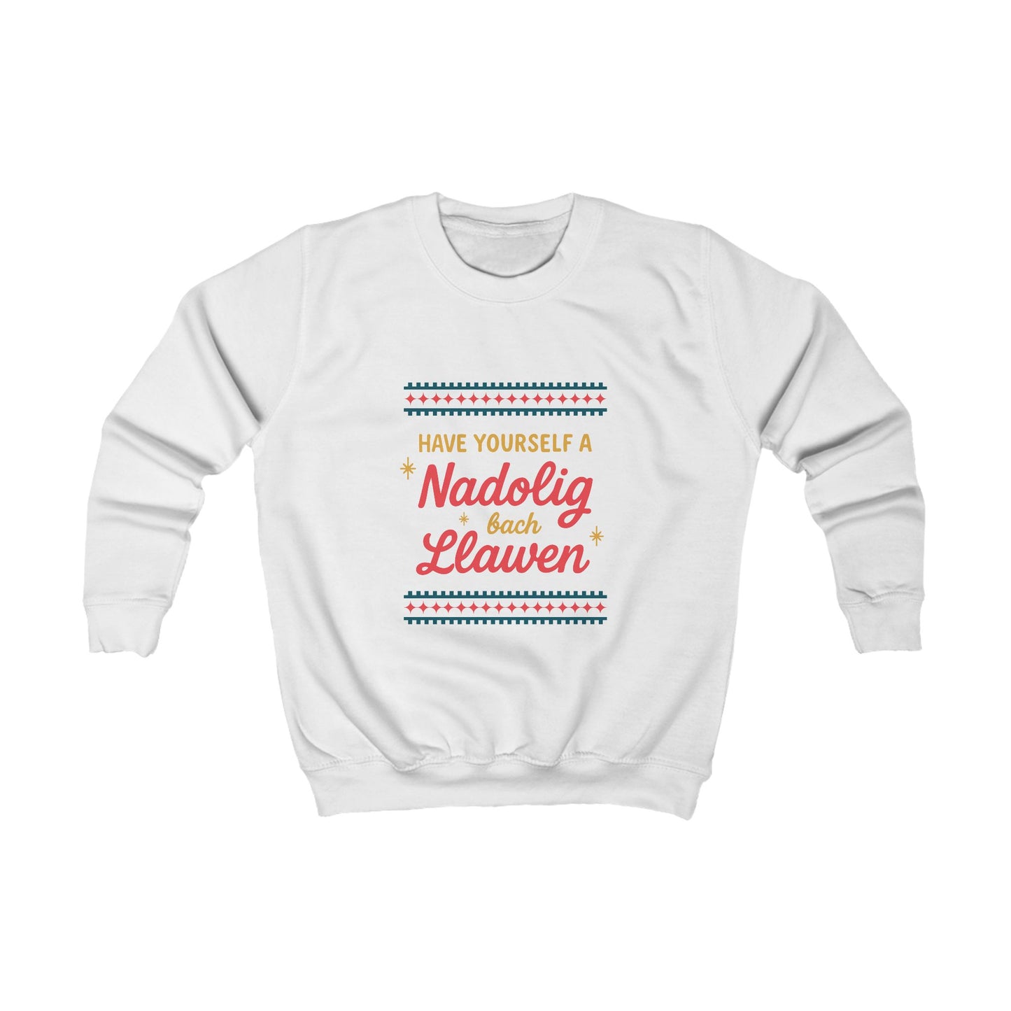 Kids Welsh Christmas Jumper 'Have Yourself A Nadolig Bach Llawen'