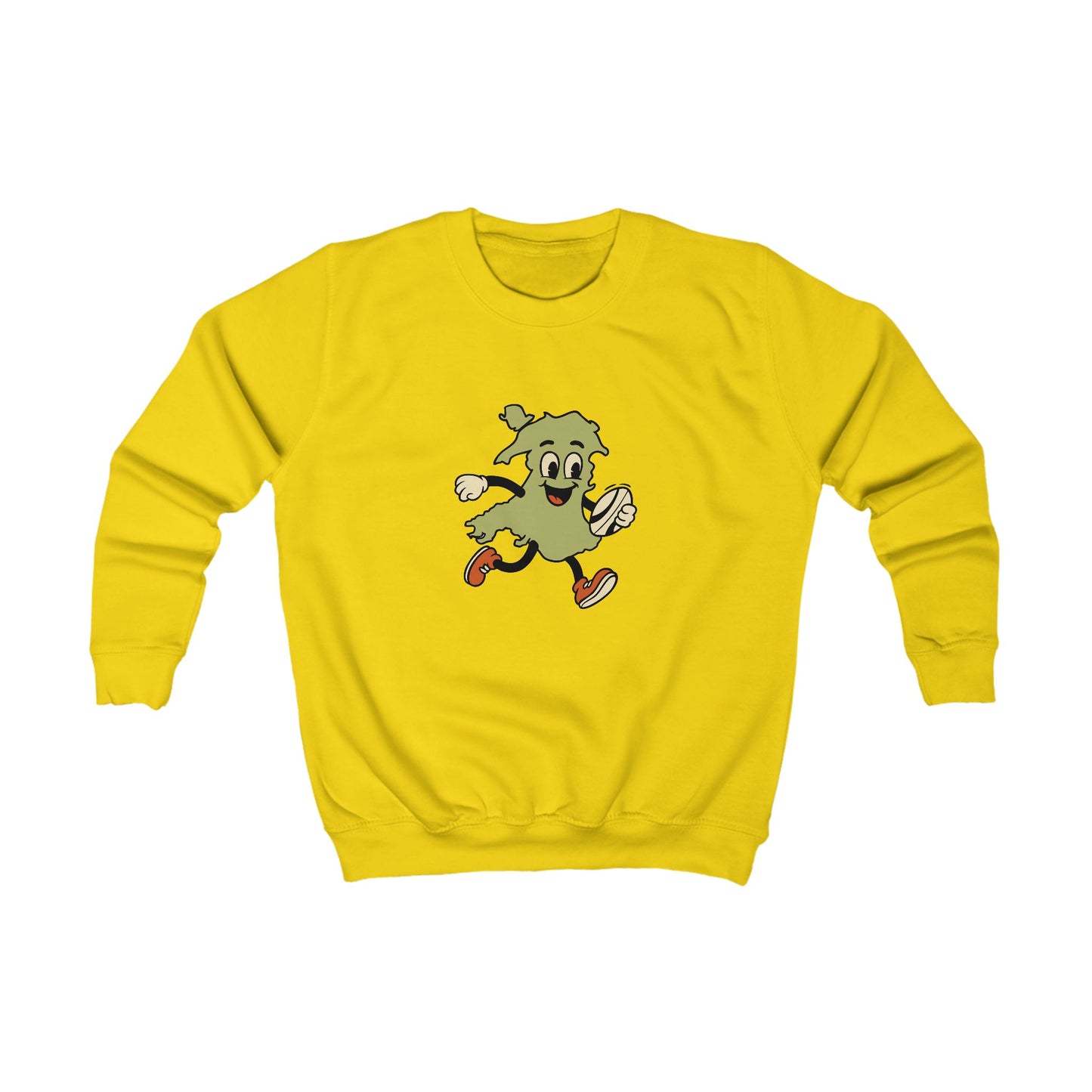 Kids Welsh Rugby Jumper - Retro Map Design
