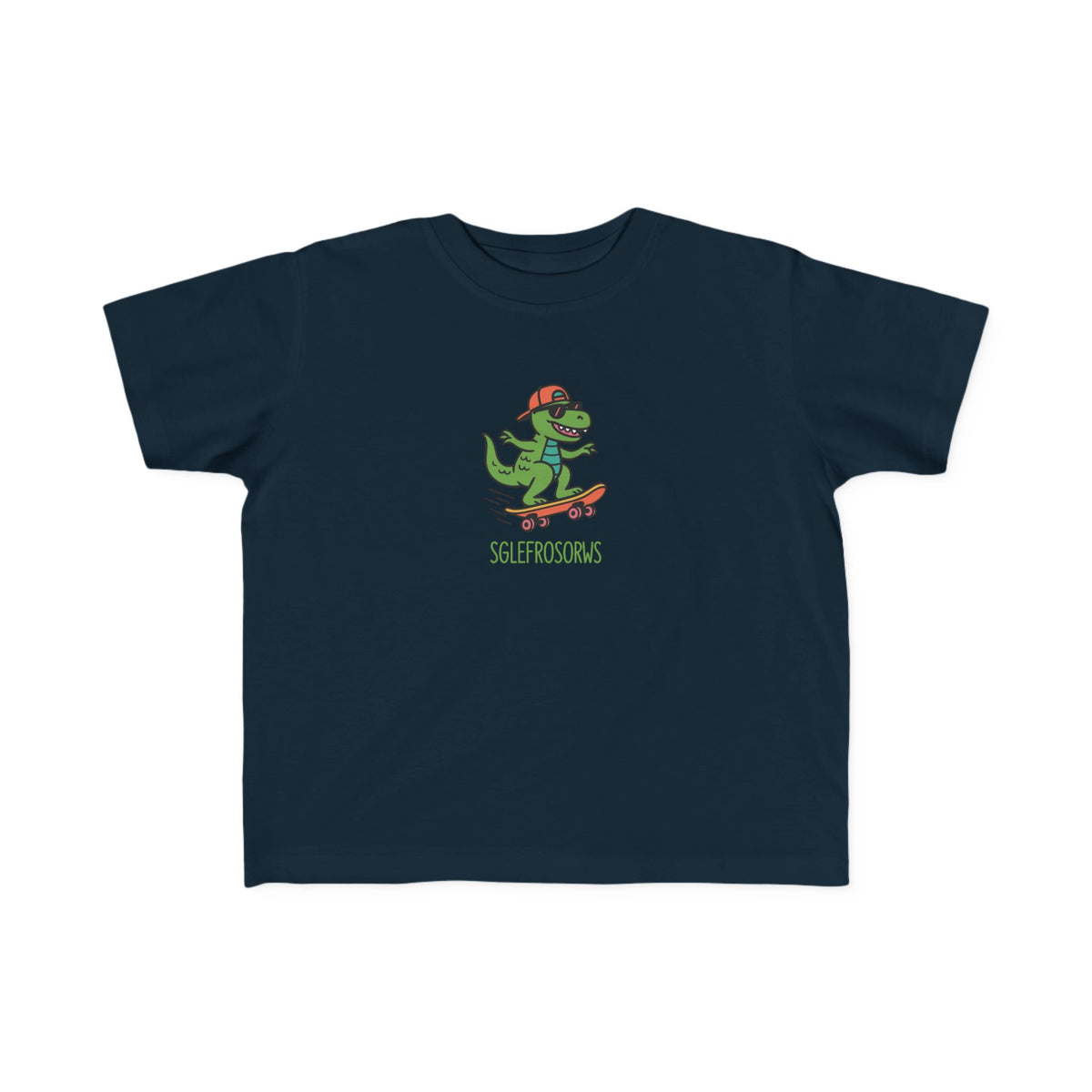 Infant Dinosaur Skateboarding T-Shirt - 'Sglefrosorws'