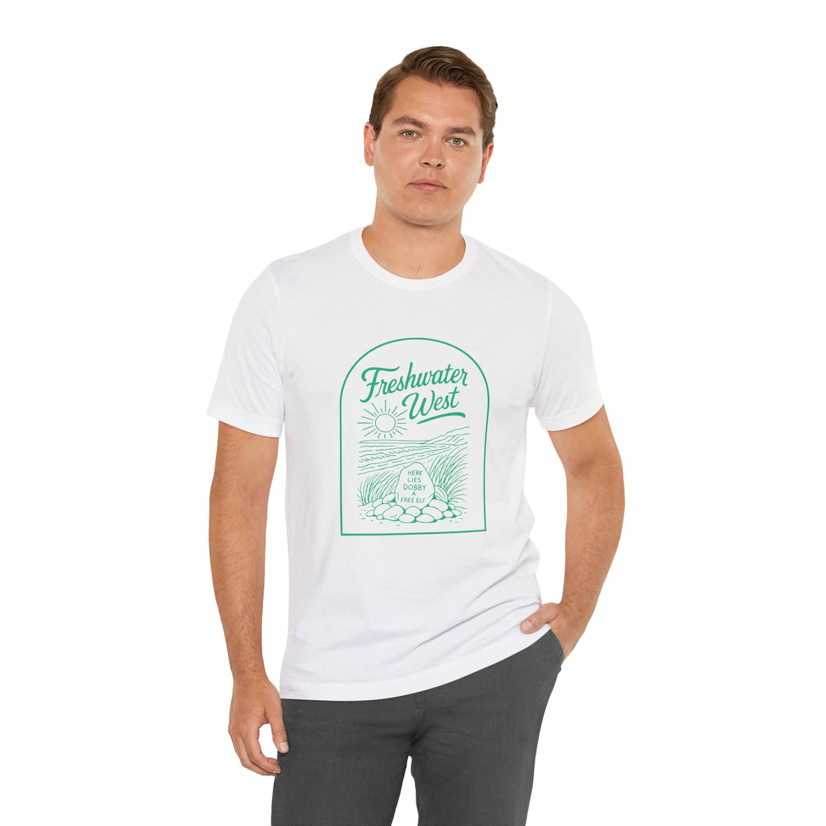 Freshwater West Unisex Tee - Dobby's Grave Harry Potter Graphic T-Shirt