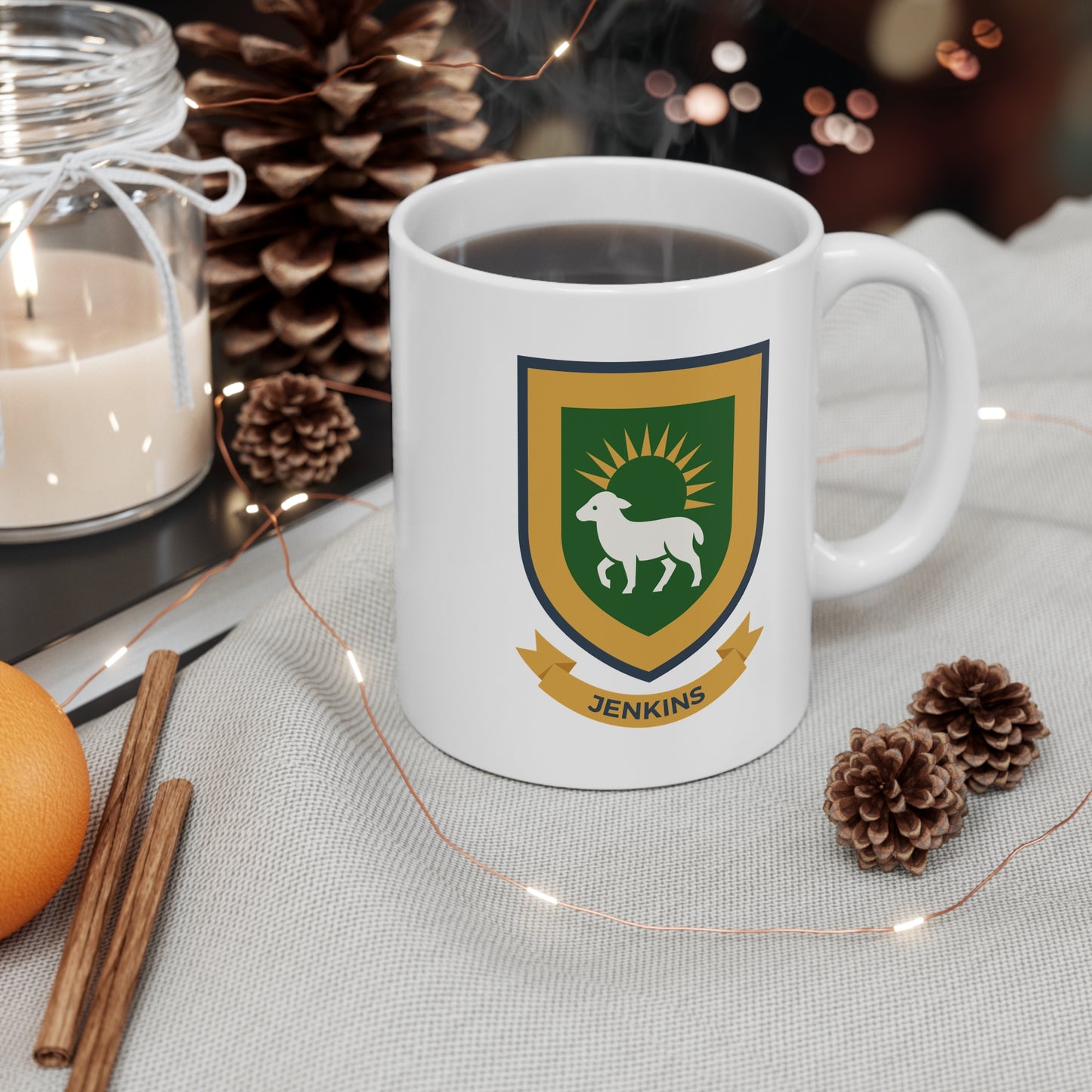 Jenkins Family Crest Mug — Welsh Heraldry