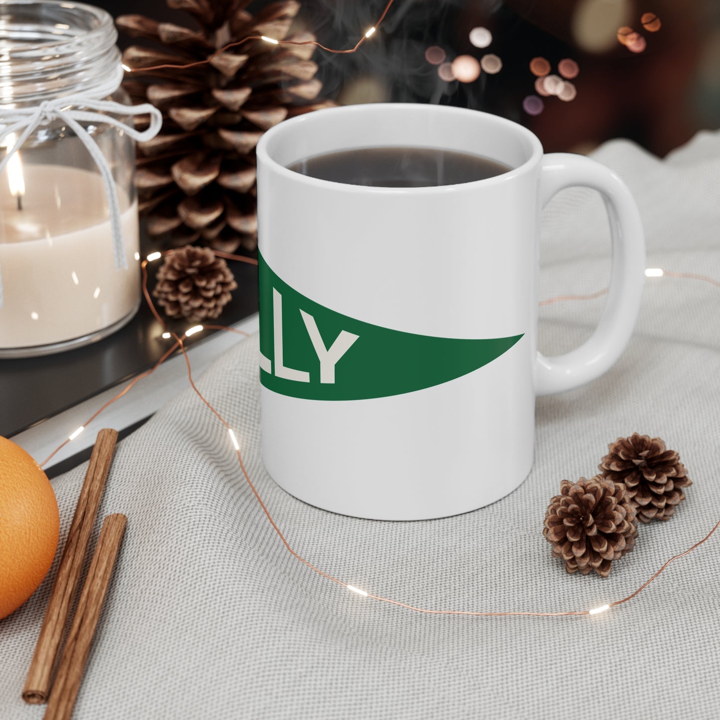 Caerphilly Green Pennant Coffee Mug