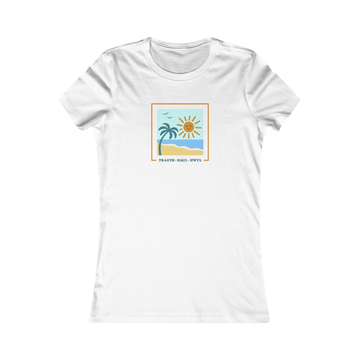 Women's Beach Tee - 'Traeth, Haul, Hwyl'