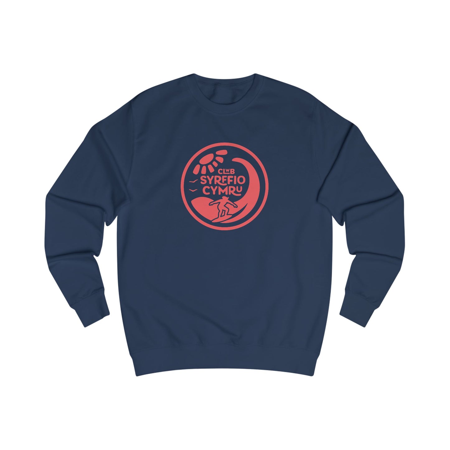 'Clwb Syrffio Cymru' Unisex Sweatshirt - Welsh Coastal Jumper
