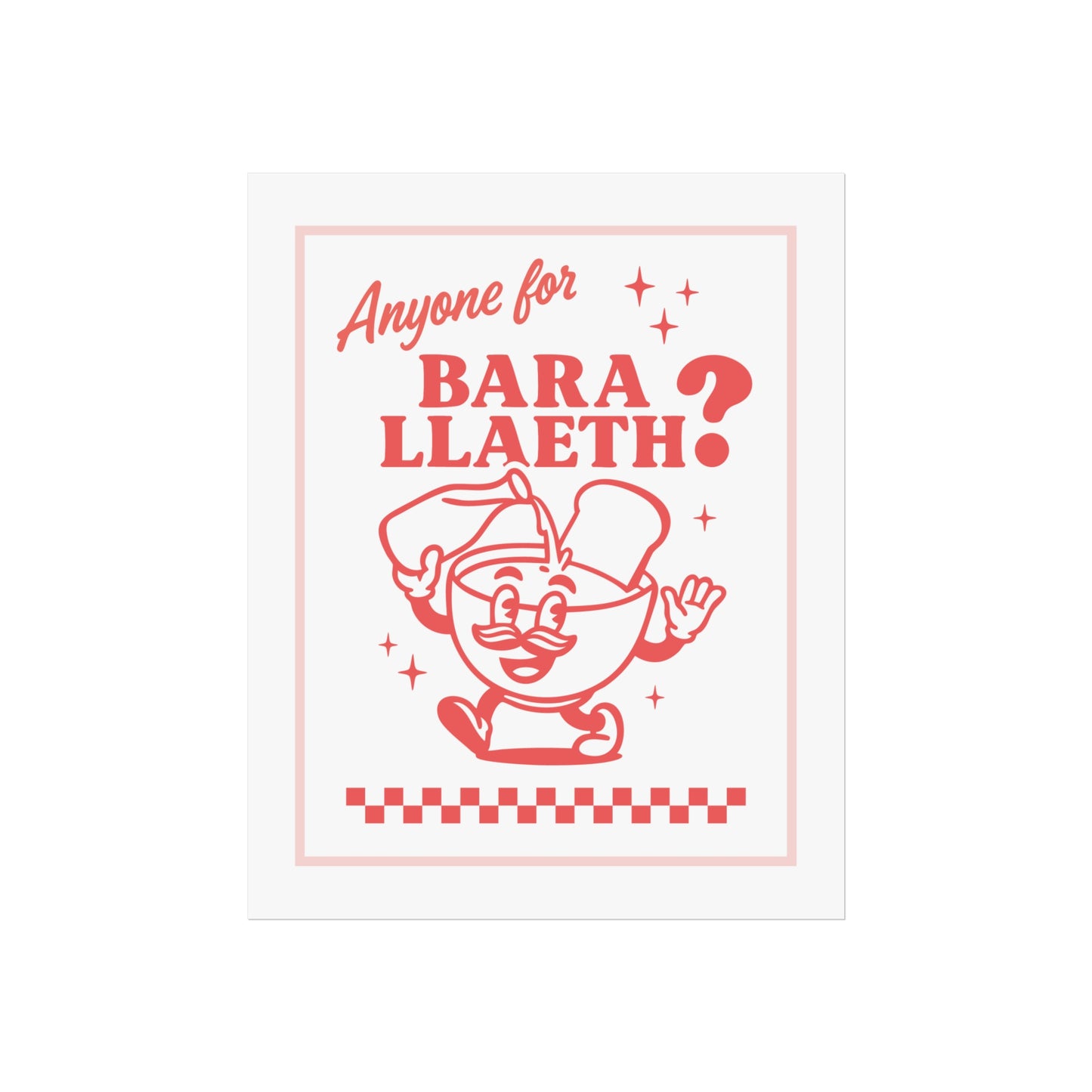 Retro 'Bara Llaeth' Fine Art Poster