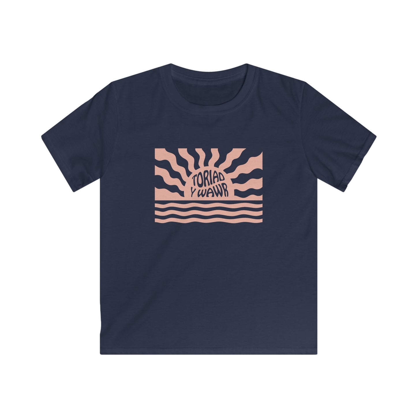 Retro Kids Sunrise T-Shirt 'Toriad Y Wawr'