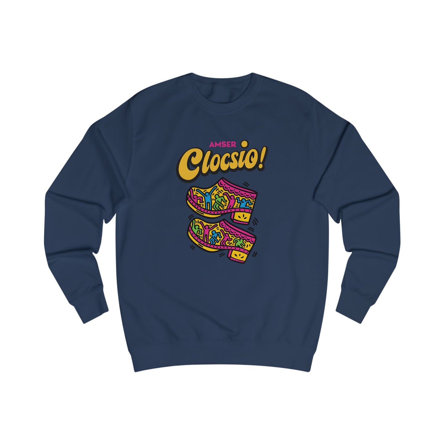 "Amser Clocsio!" Keith Haring Style Jumper
