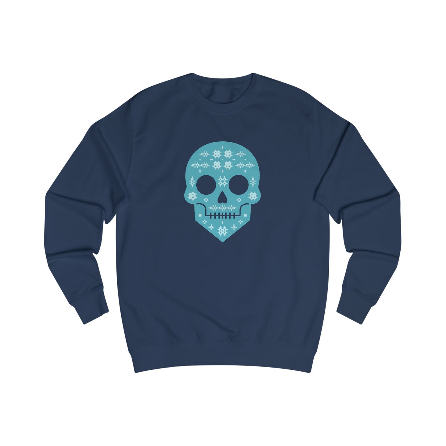 Skull Sweatshirt (Unisex) - Day Of The Dead Welsh Tapestry Pattern