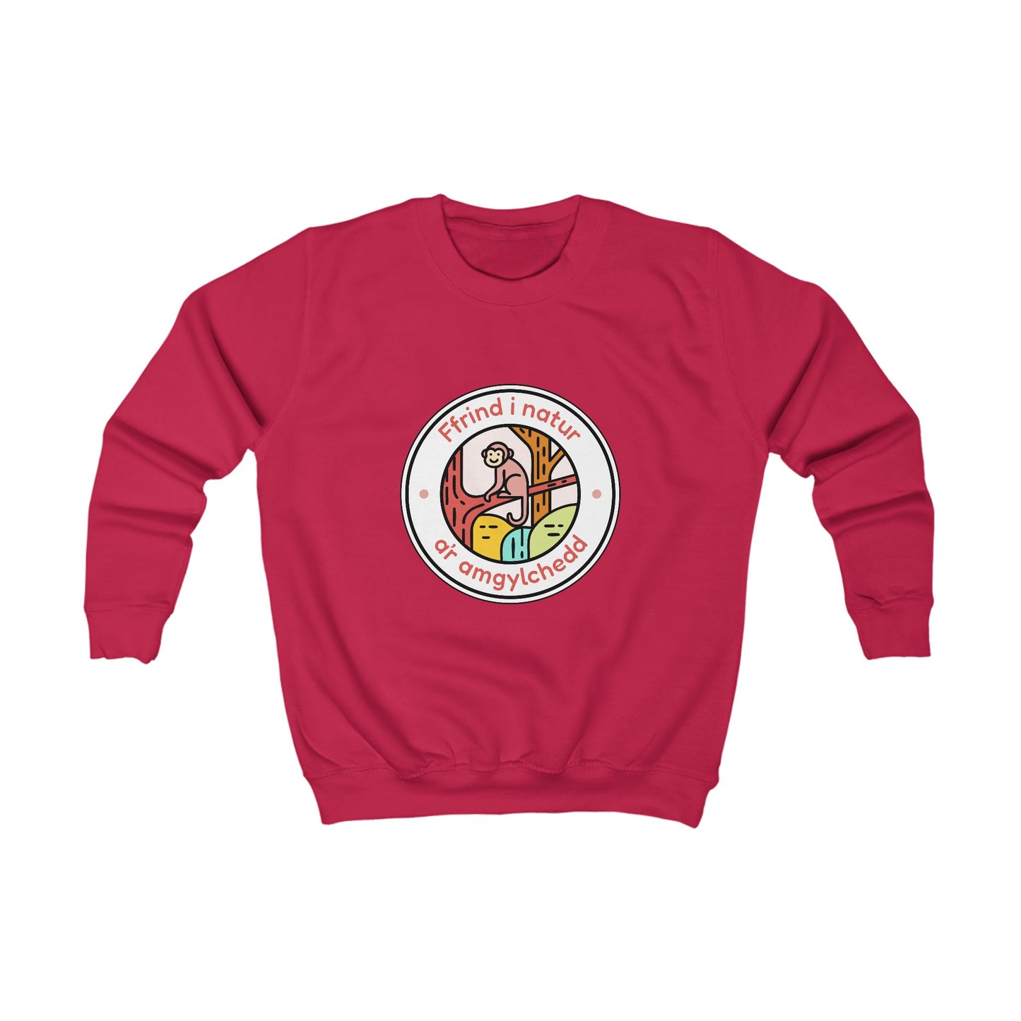 Kids Friend To Nature Welsh Language Sweatshirt