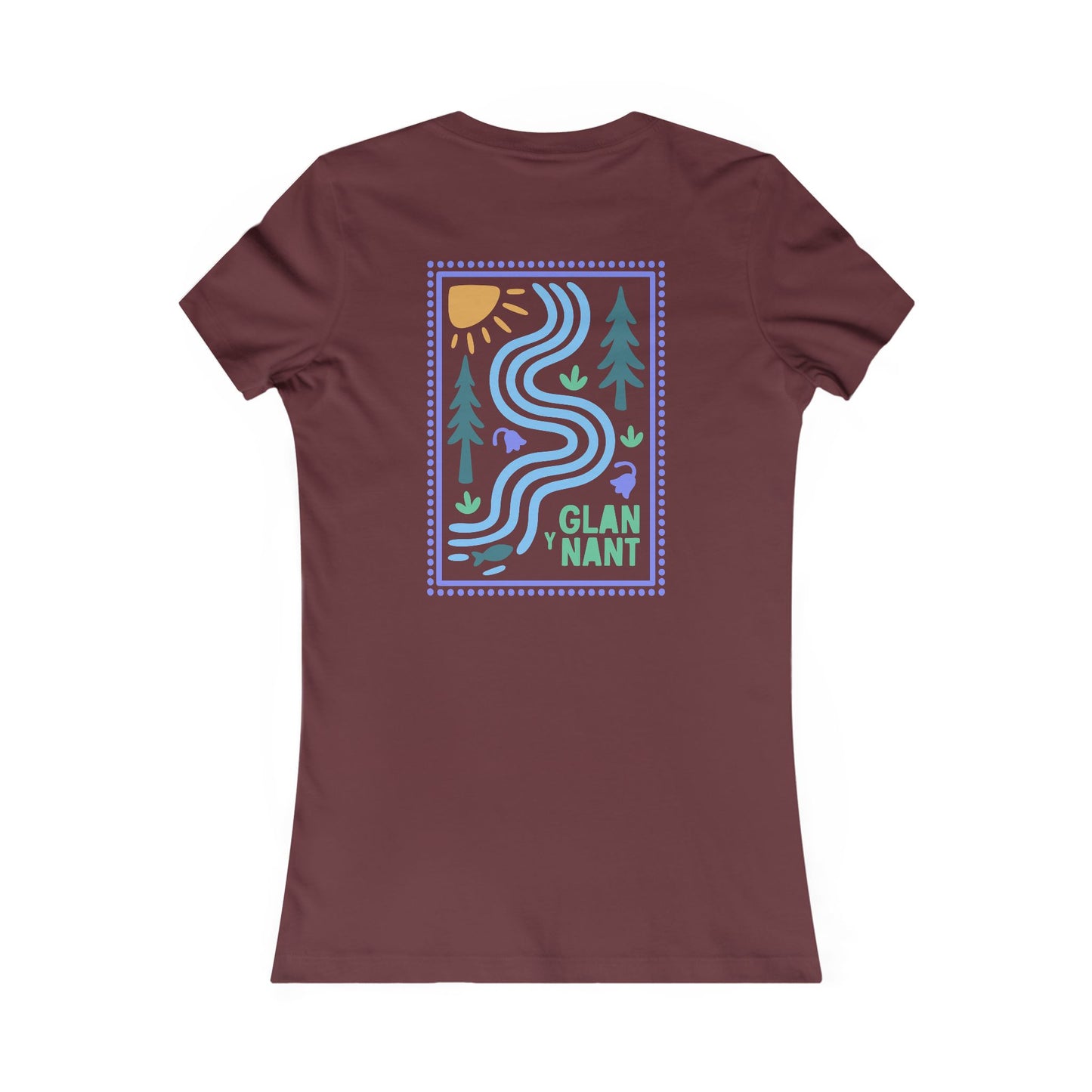 Women's 'Glan Y Nant' T-Shirt (Double Sided)