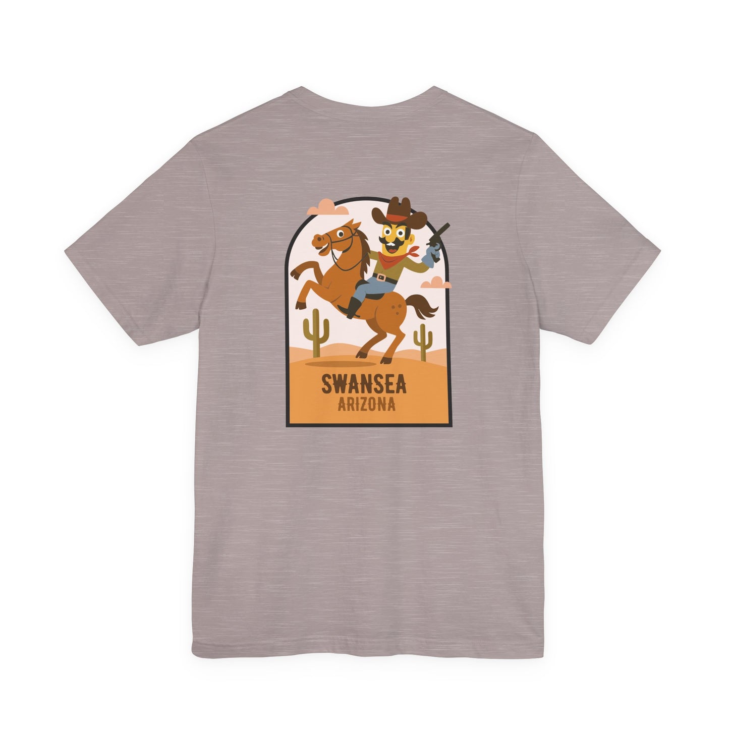 Swansea Arizona Cowboy Unisex Tee — Rodeo Western T‑Shirt (Double Sided)