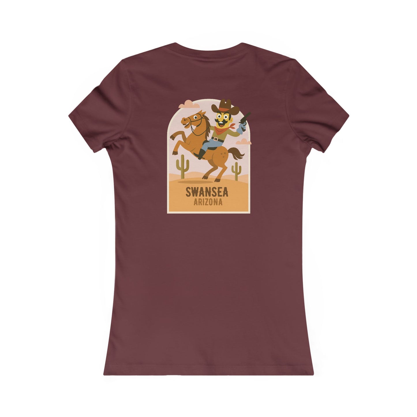 Women's Swansea Arizona Cowboy Tee - Western Double Sided Shirt