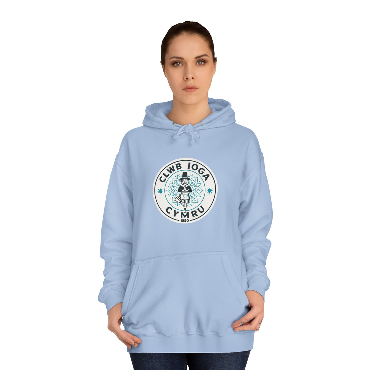 "Clwb Ioga Cymru" Vintage Unisex Hoodie
