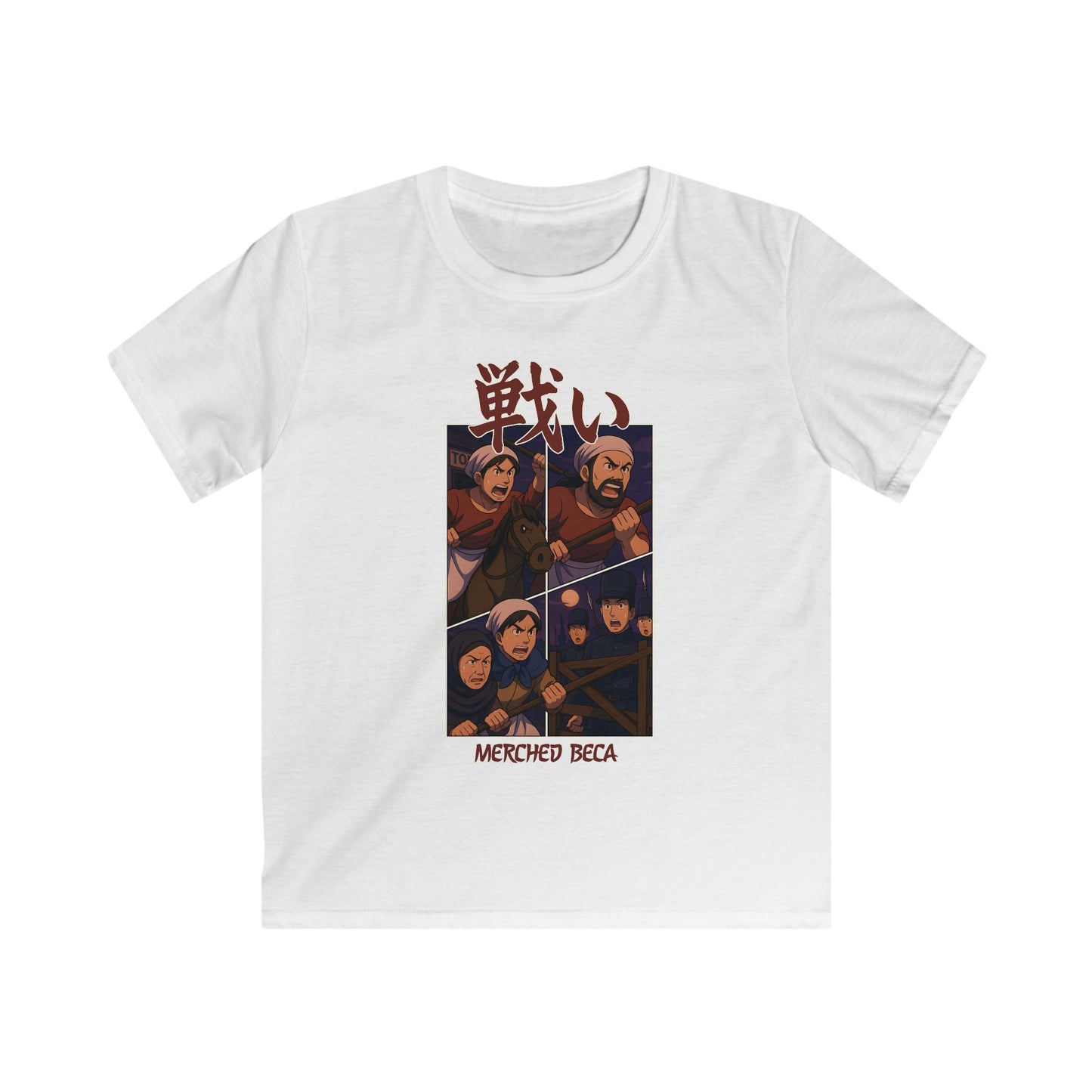 Kids "Merched Beca" Anime Battle T-Shirt (Rebecca Riots)