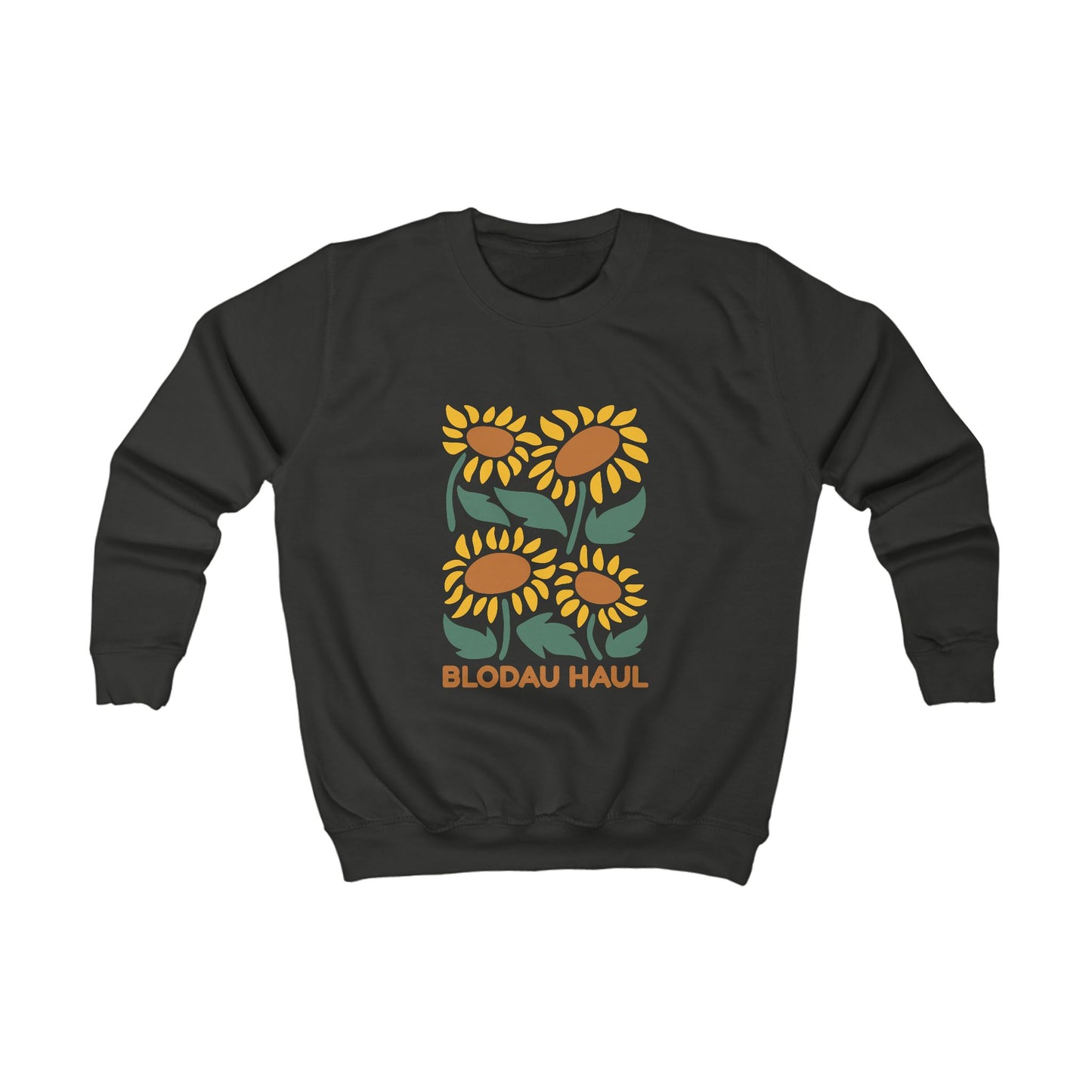 Kids Sunflower Jumper - 'Blodau Haul'