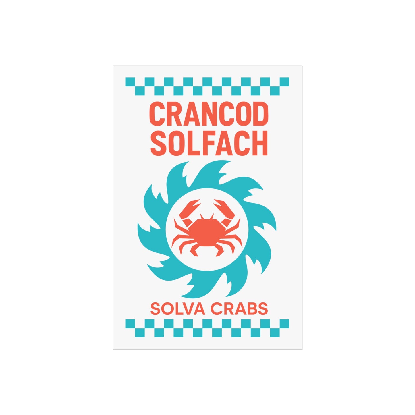 'Crancod Solfach' Fine Art Poster - Solva Crabs Print