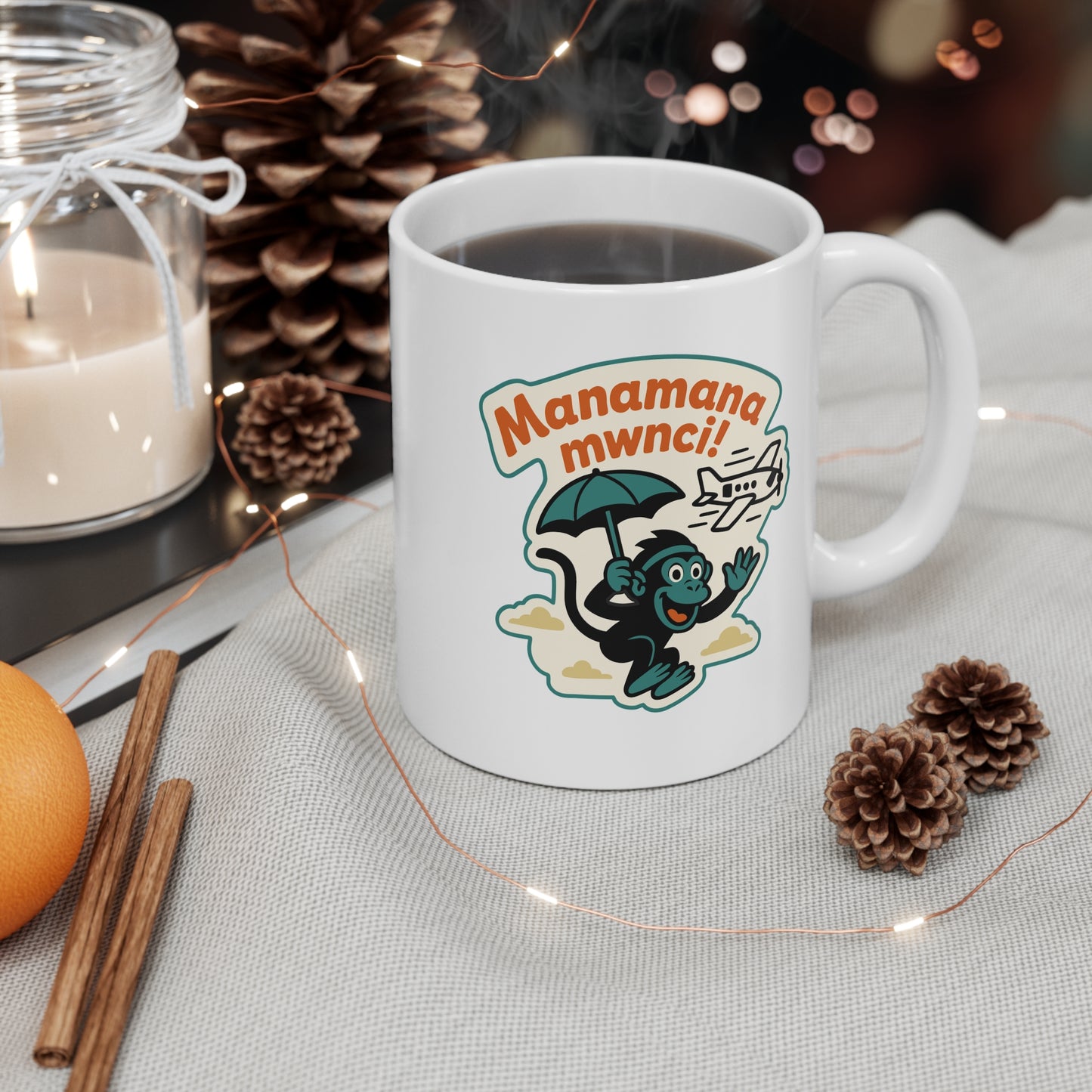 'Manamana Mwnci' Mug