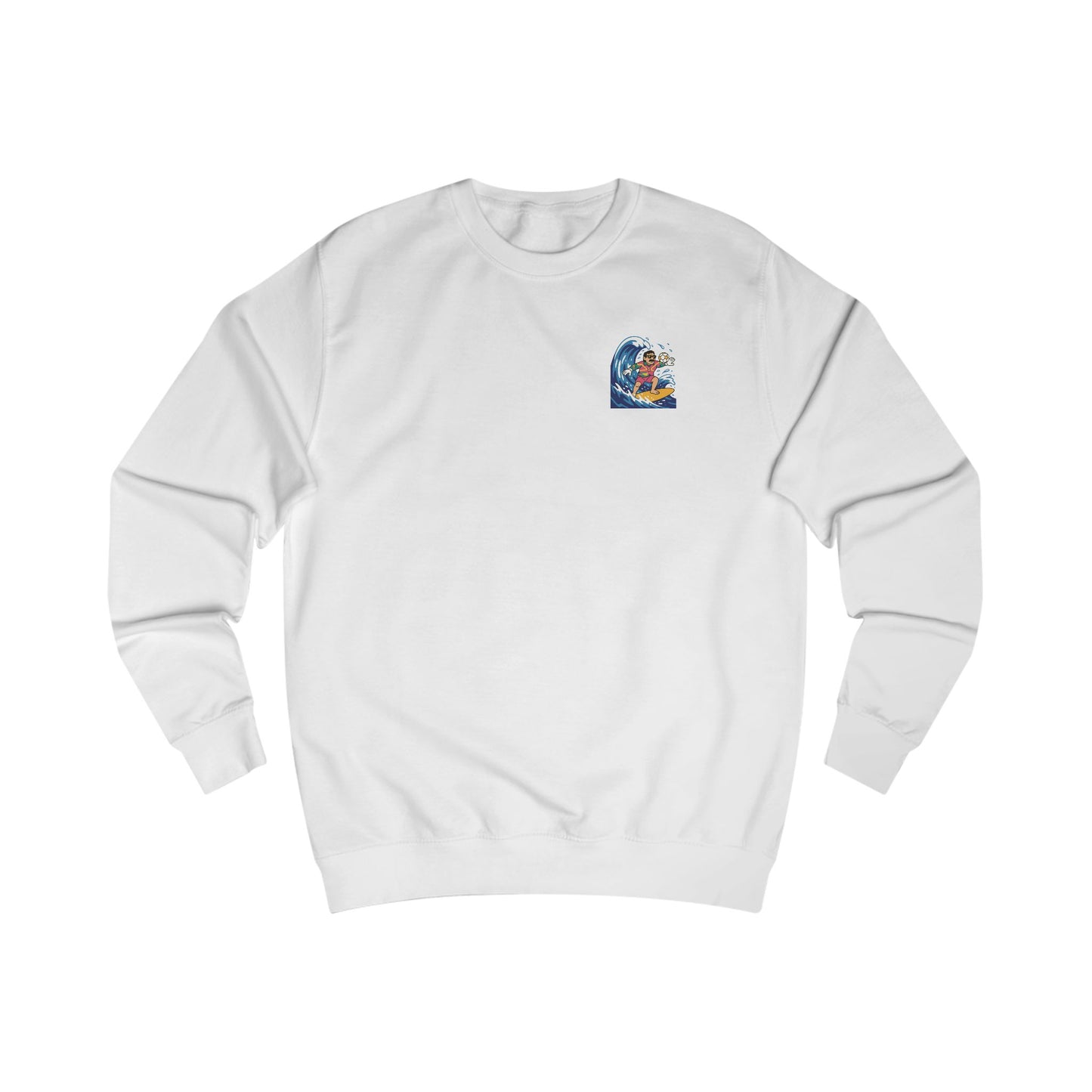 'Big Nev' Surf Sweatshirt - Retro Welsh Football Unisex Jumper (Double Sided)