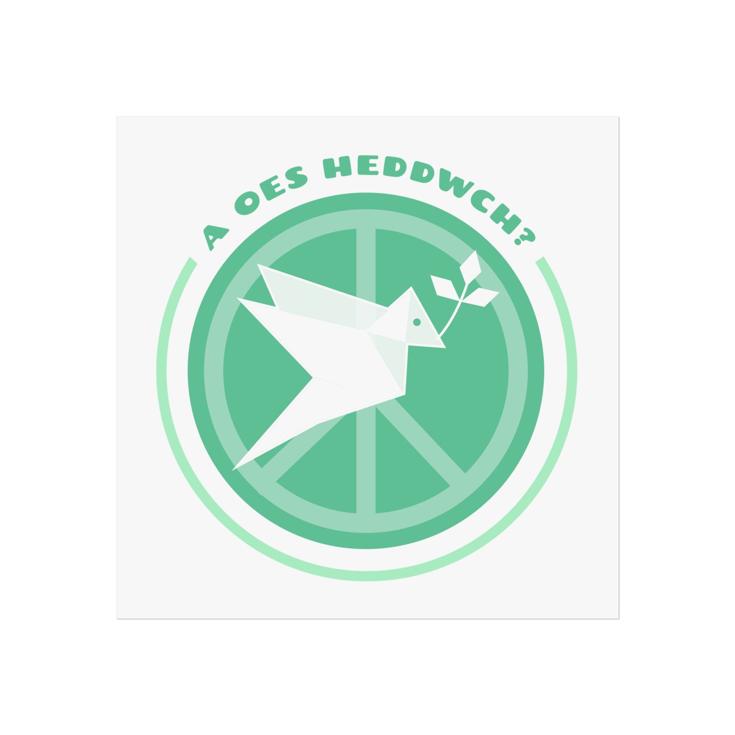 'A Oes Heddwch?' Retro Fine Art Poster