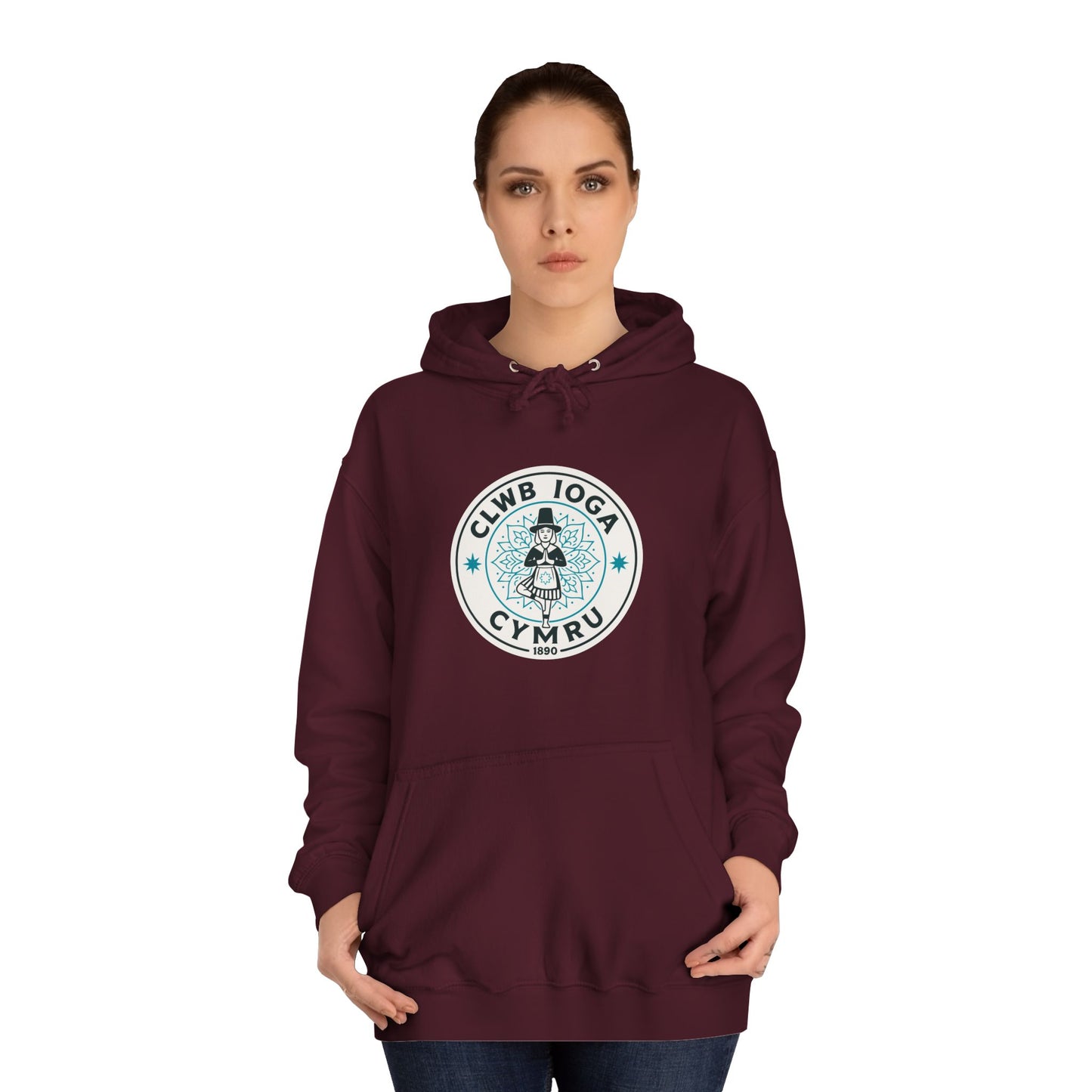 "Clwb Ioga Cymru" Vintage Unisex Hoodie