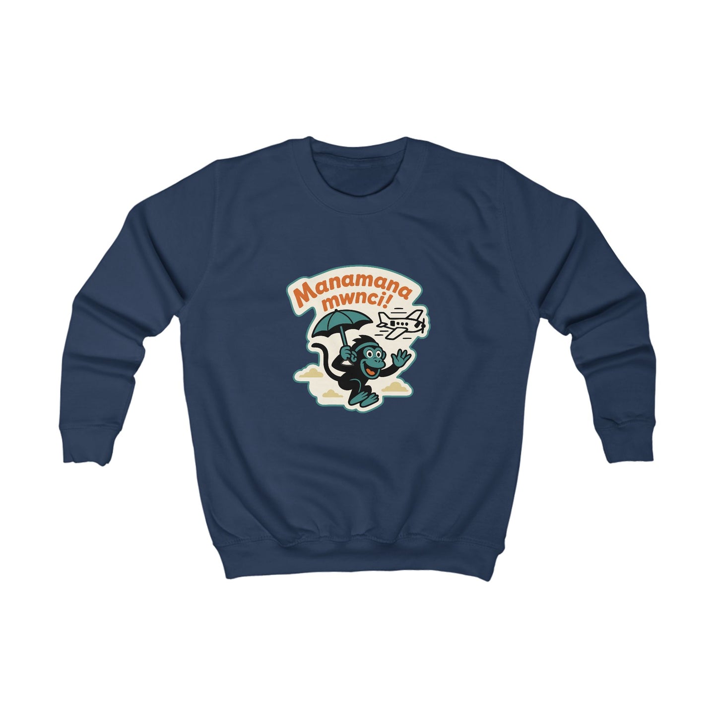 Kids Welsh Skydiving Monkey Jumper - "Manamana Mwnci"