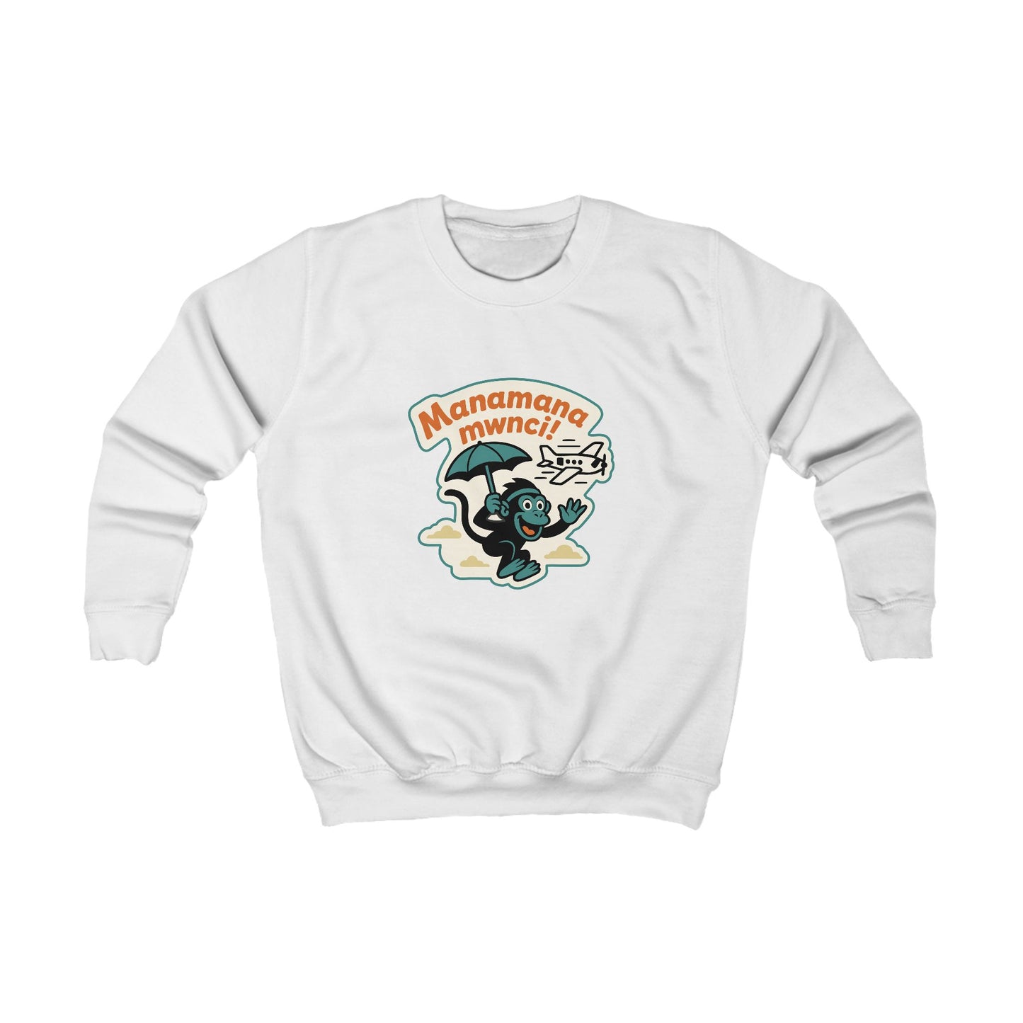 Kids Welsh Skydiving Monkey Jumper - "Manamana Mwnci"