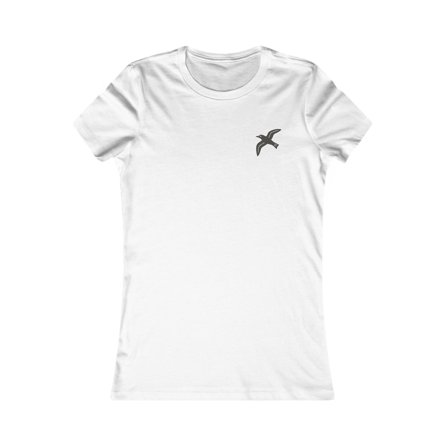 Women's Bardsey Island Tee - Minimalist Seabirds & Island Graphic (Double Sided)