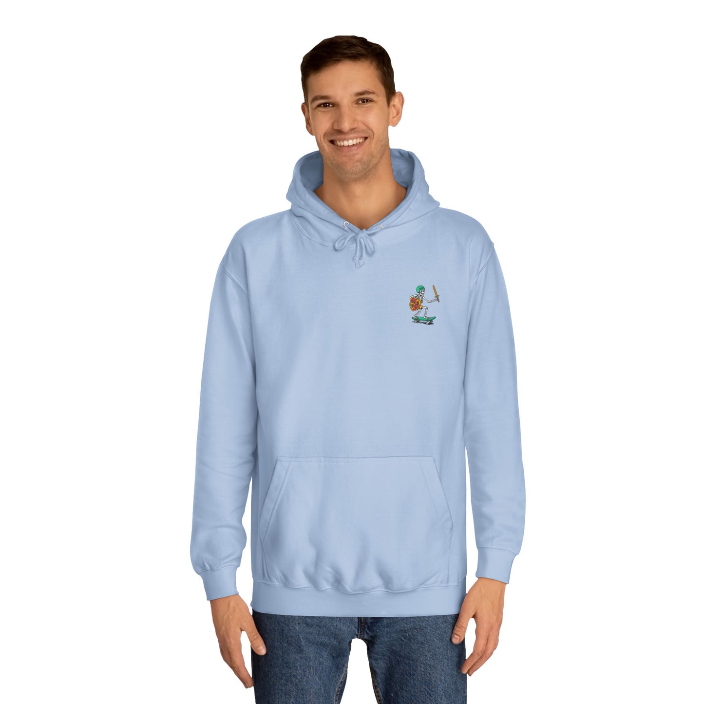Skateboard Glyndŵr Unisex Hoodie (Double Sided)