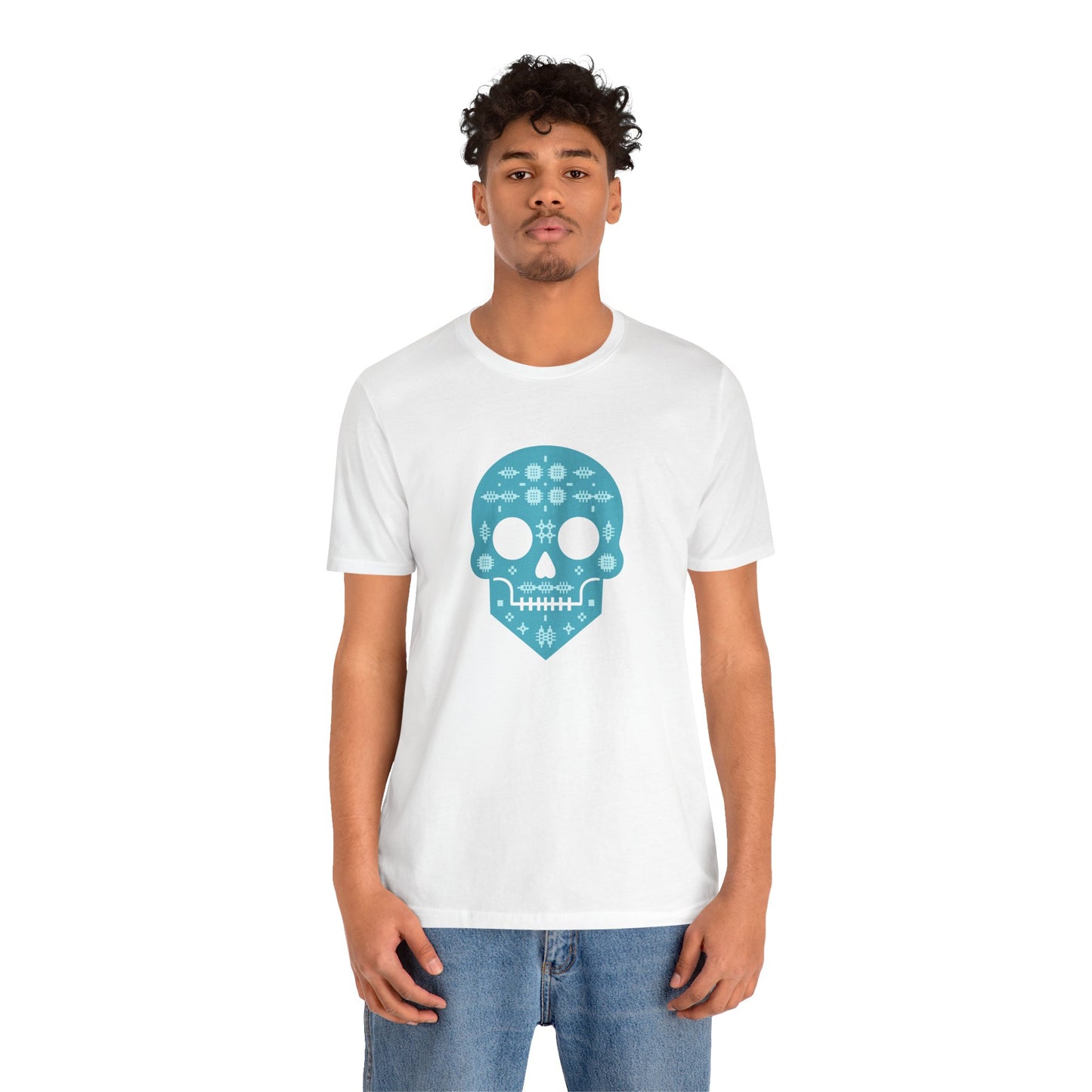 Welsh Tapestry Pattern Skull T-Shirt (Unisex)