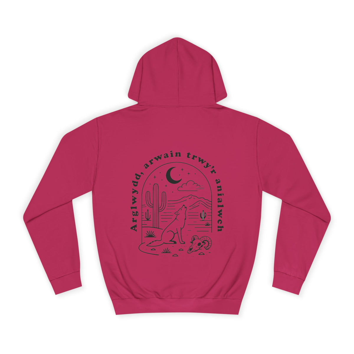 Minimal Desert Hoodie - 'Arglwydd, arwain trwy’r anialwch' (Double Sided)