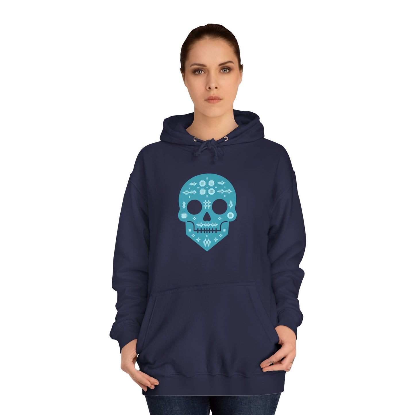 Day of the Dead Welsh Tapestry Skull Hoodie (Unisex)