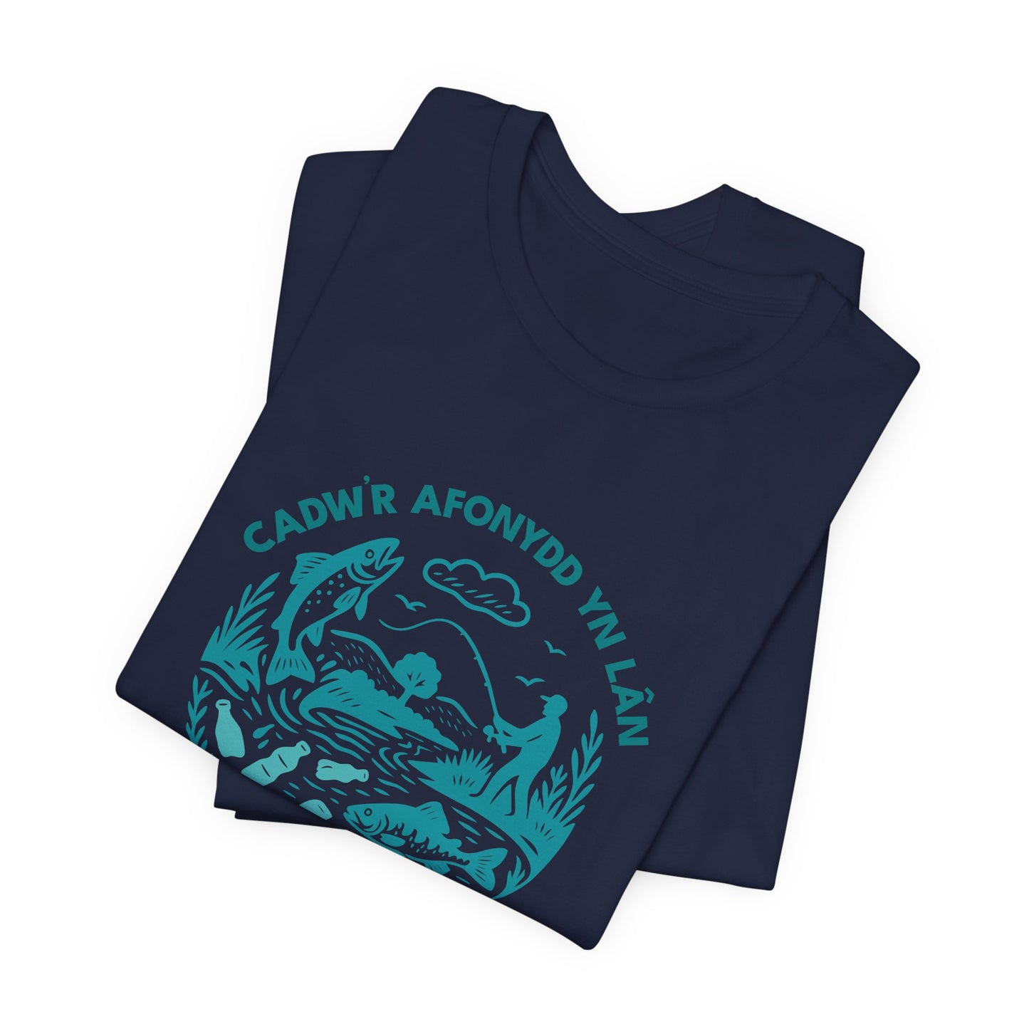 'Cadw’r Afonydd Yn Lan' Welsh River Conservation T‑Shirt