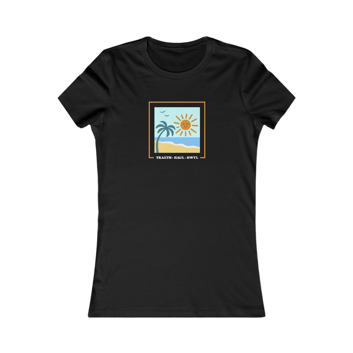 Women's Beach Tee - 'Traeth, Haul, Hwyl'