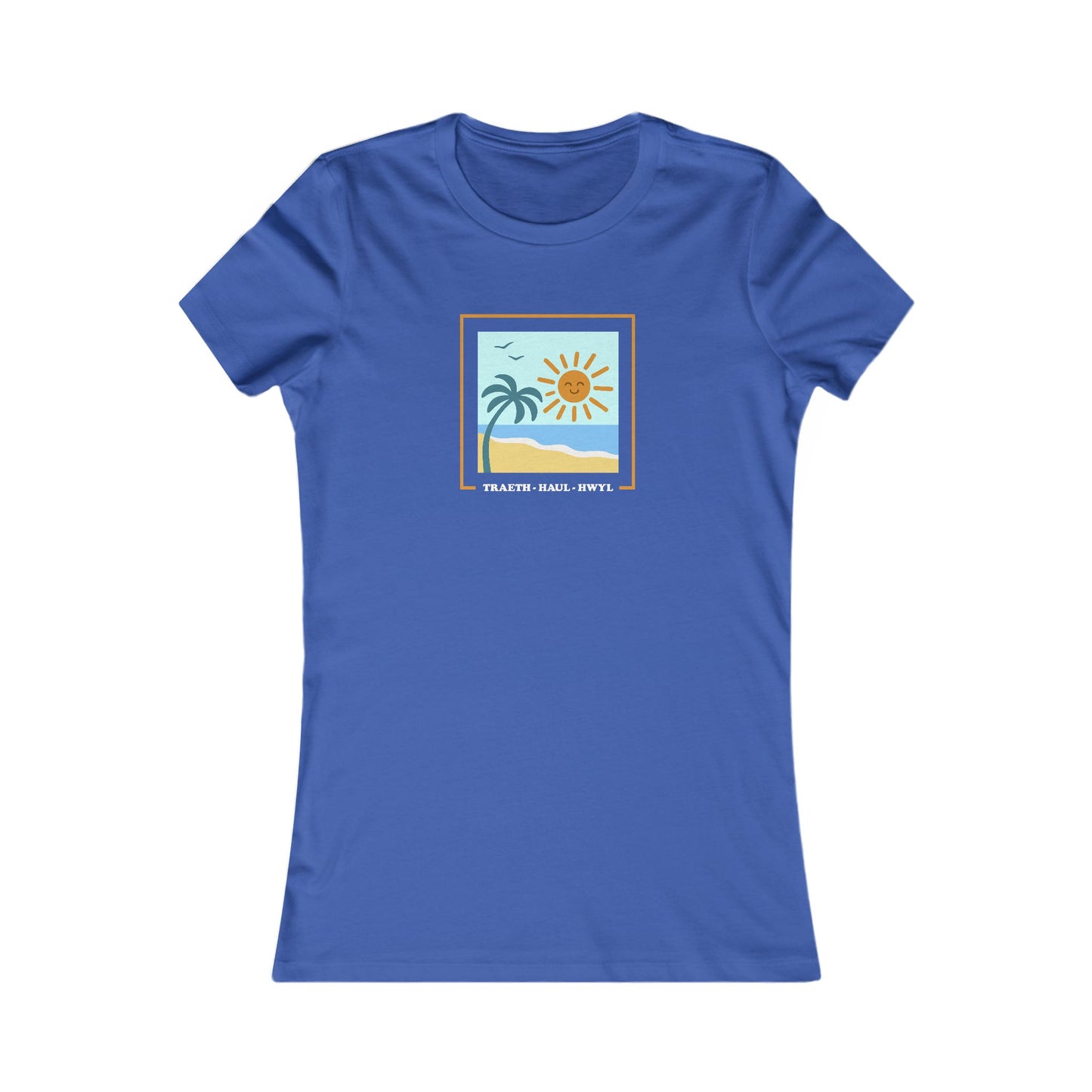 Women's Beach Tee - 'Traeth, Haul, Hwyl'