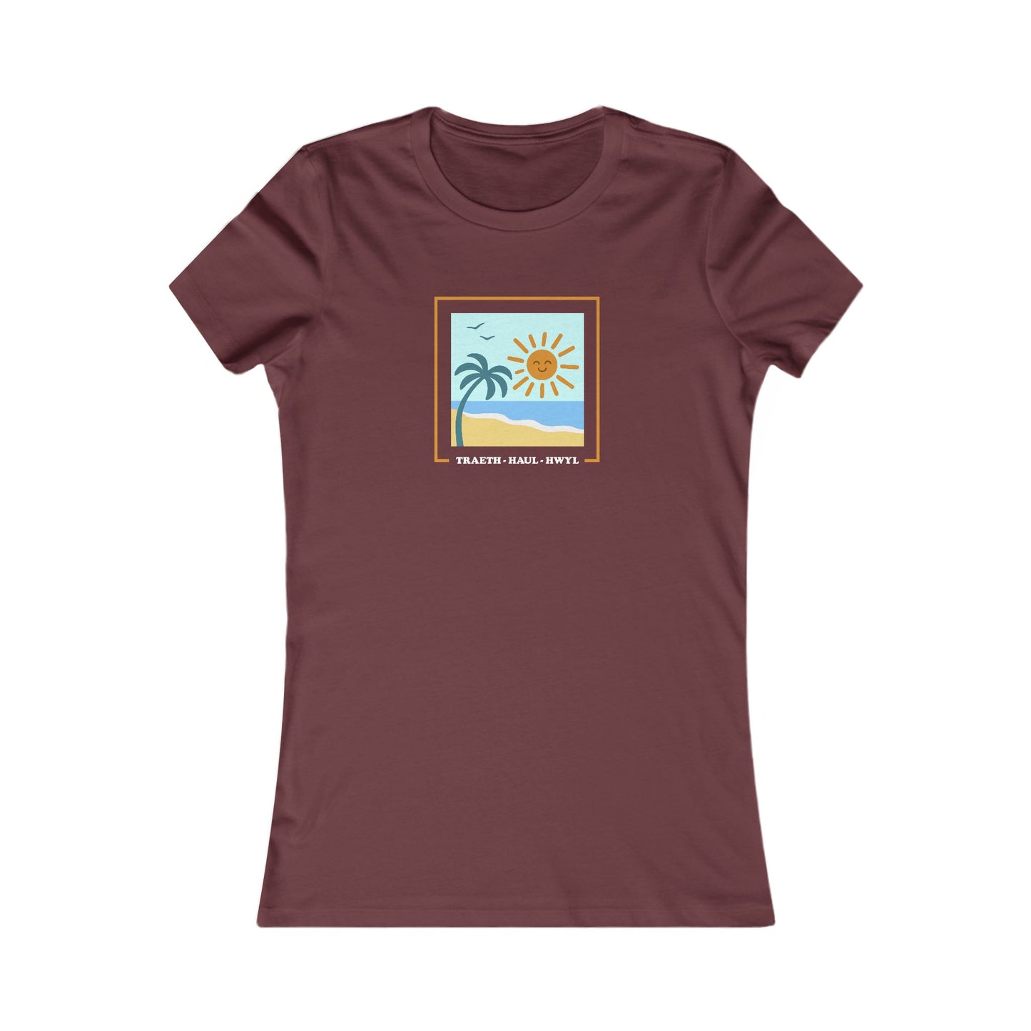 Women's Beach Tee - 'Traeth, Haul, Hwyl'