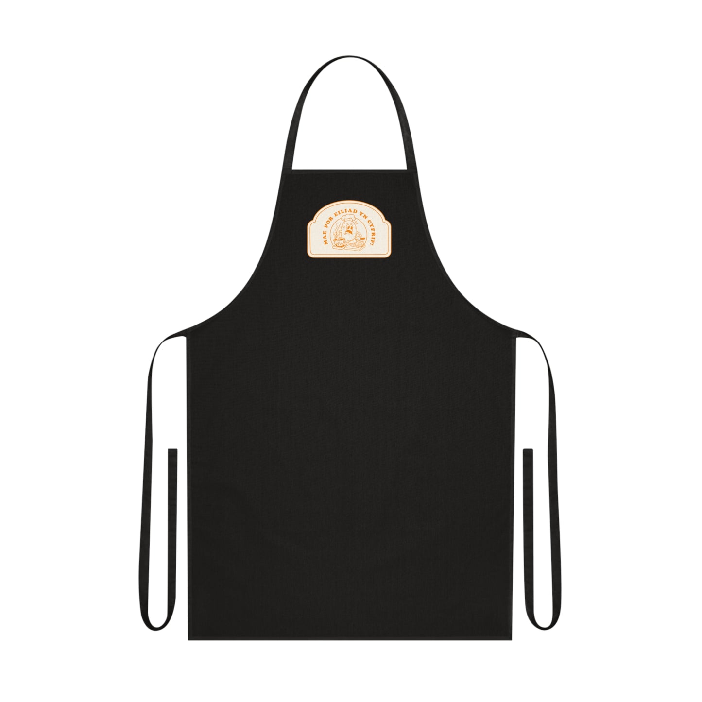 Every Second Counts Chef Apron 'Mae Pob Eiliad Yn Cyfrif'