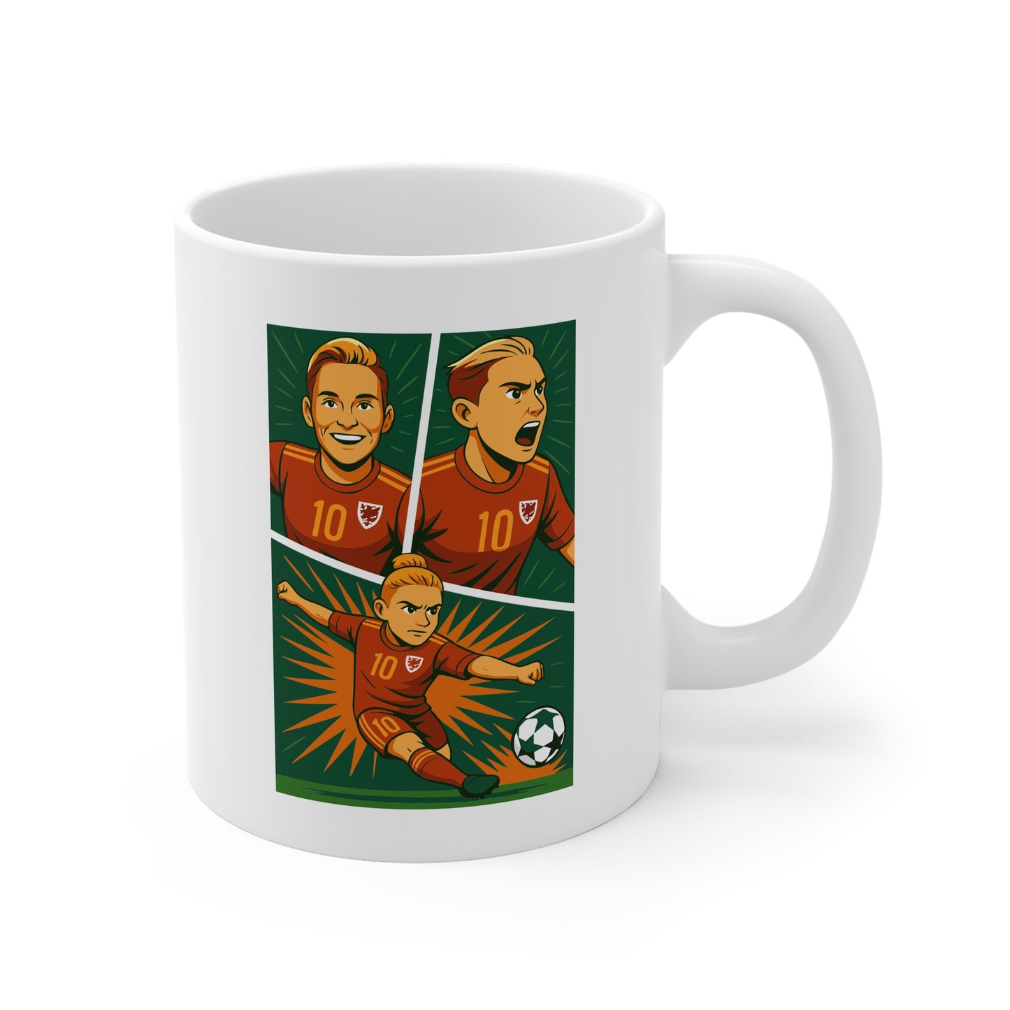 Jess Fishlock Cartoon Mug