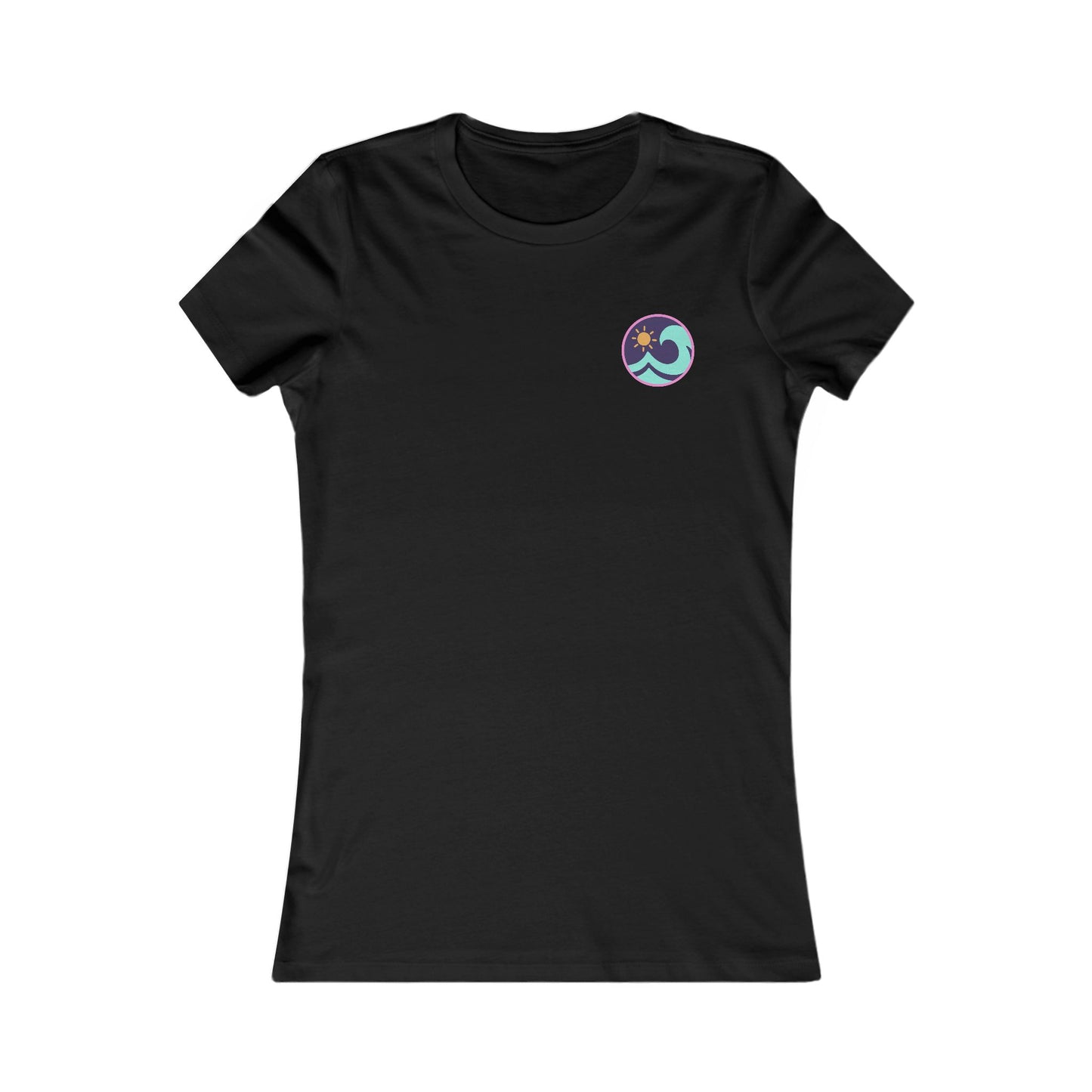 Women's Beach T-Shirt — 'Tonnau Mawr' Wave Graphic