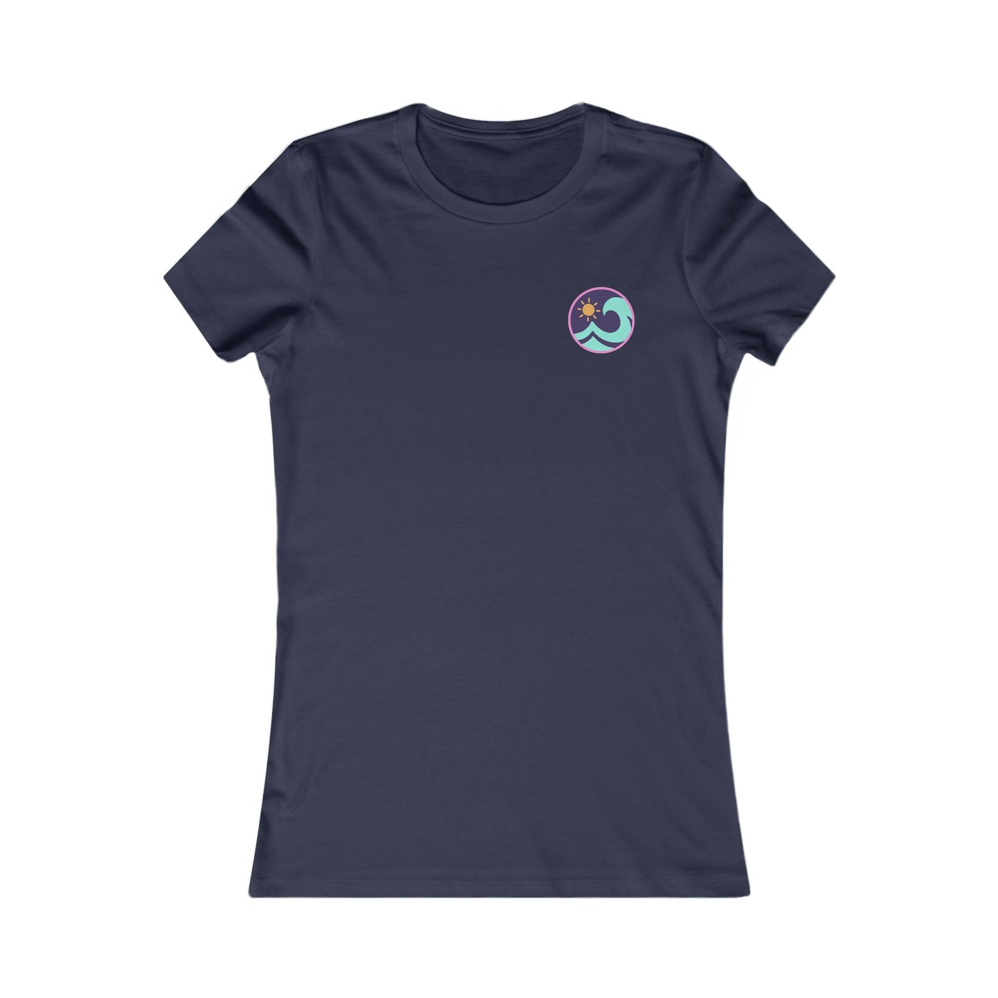 Women's Beach T-Shirt — 'Tonnau Mawr' Wave Graphic