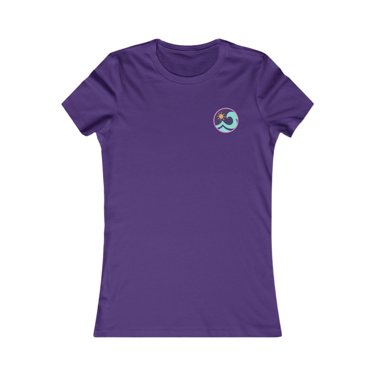 Women's Beach T-Shirt — 'Tonnau Mawr' Wave Graphic