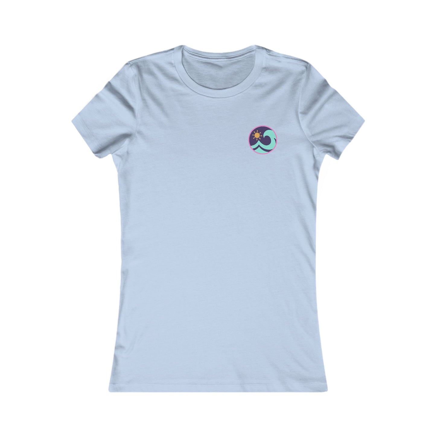 Women's Beach T-Shirt — 'Tonnau Mawr' Wave Graphic