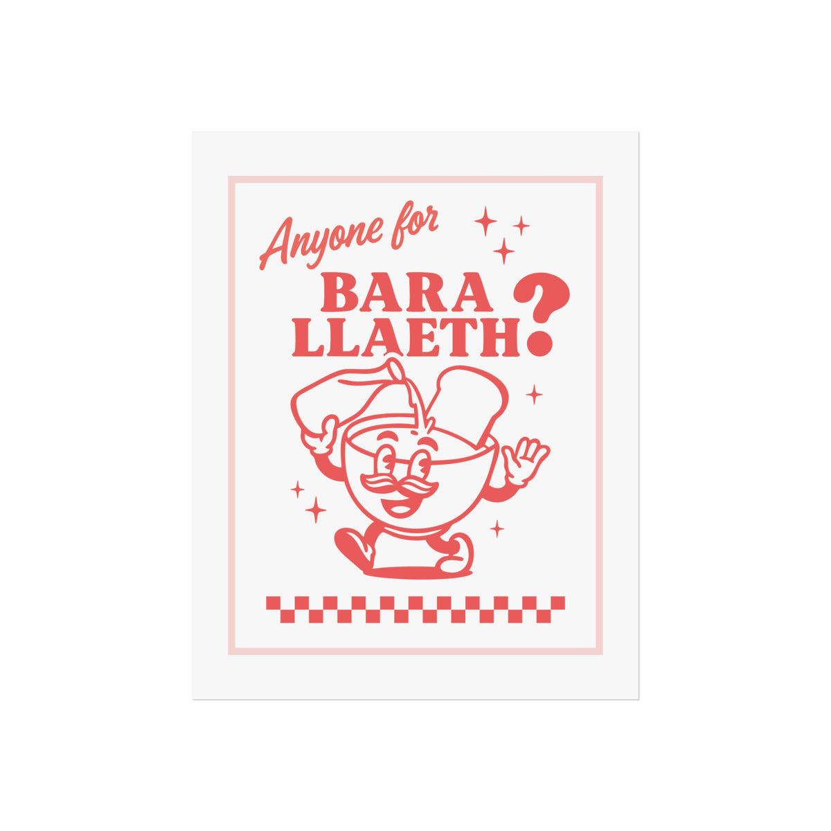 Retro 'Bara Llaeth' Fine Art Poster