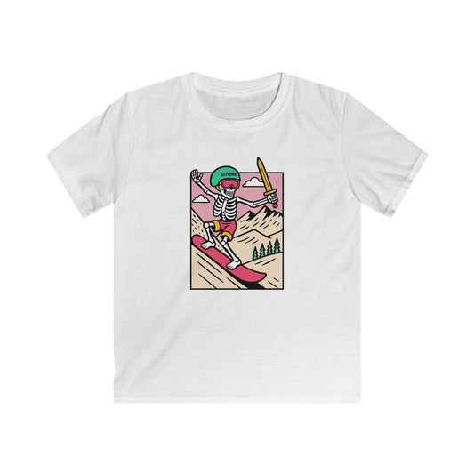 Owain Glyndŵr Snowboarding Skeleton t-shirt (Kids tee)