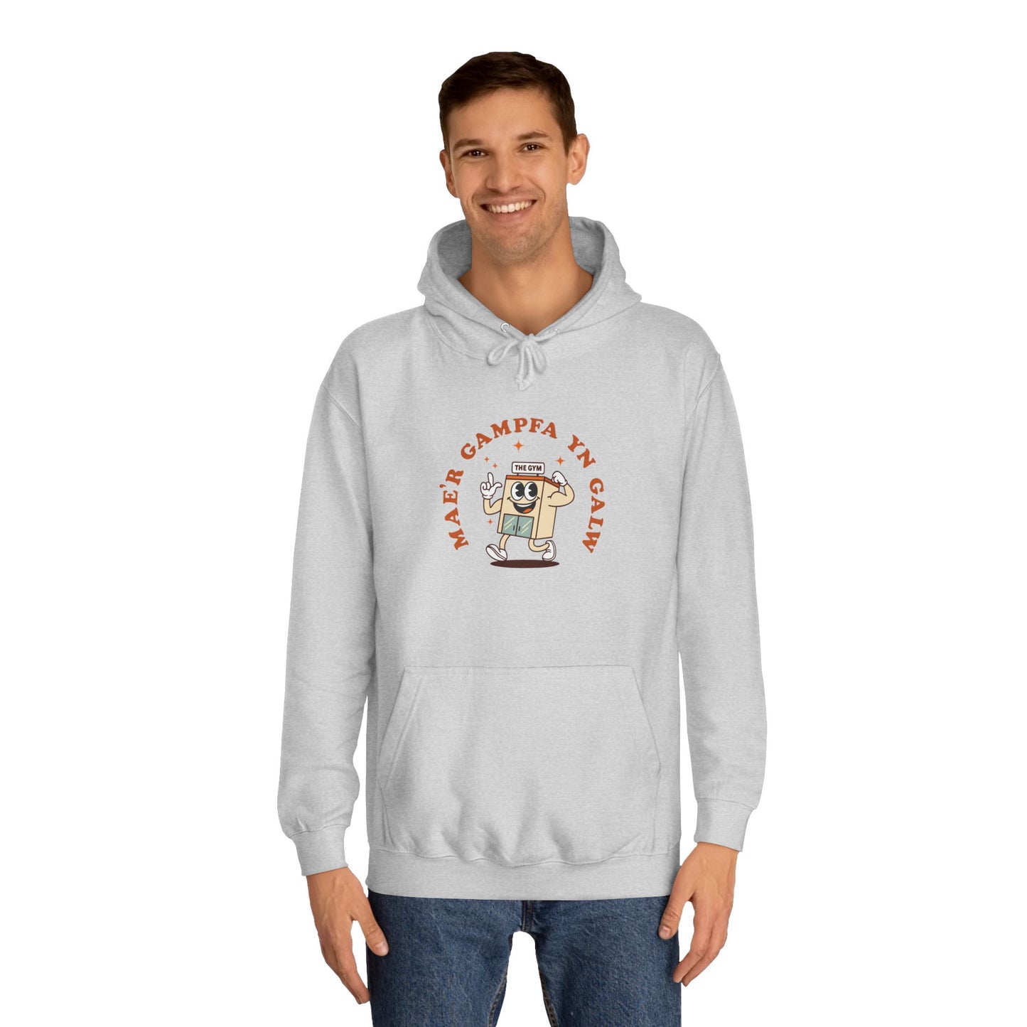 'Gampfa Yn Galw' Unisex Retro Gym Hoodie