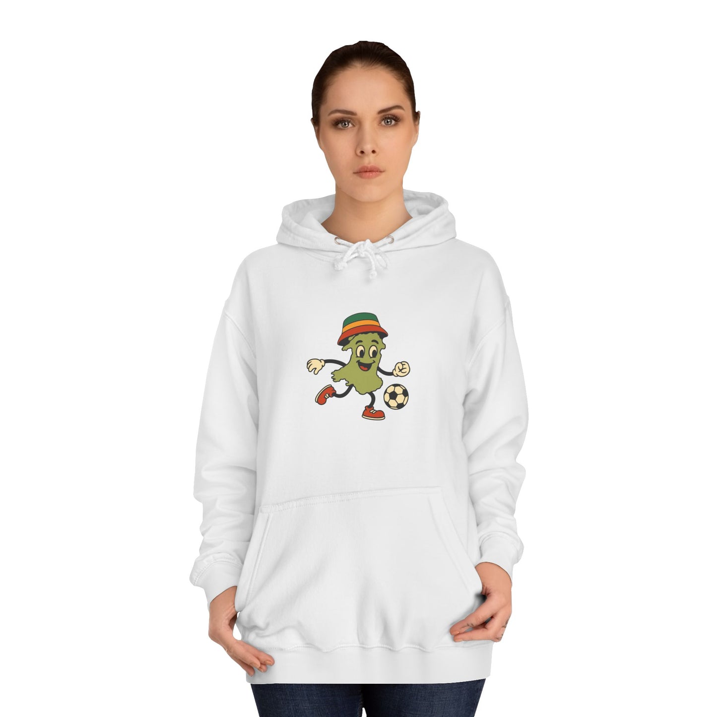 Retro Wales Map Football Hoodie (Unisex)