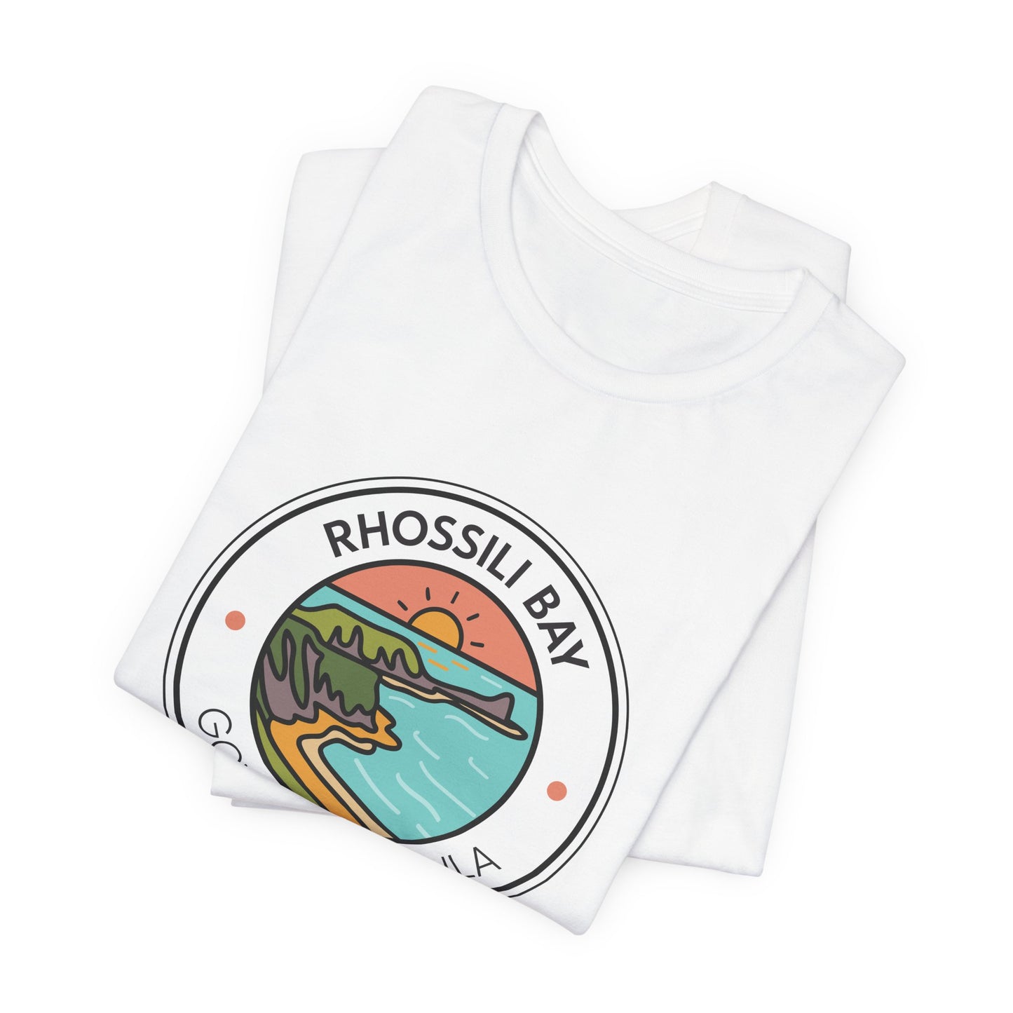 Rhossili Bay Gower Peninsula Graphic T-Shirt (Unisex)