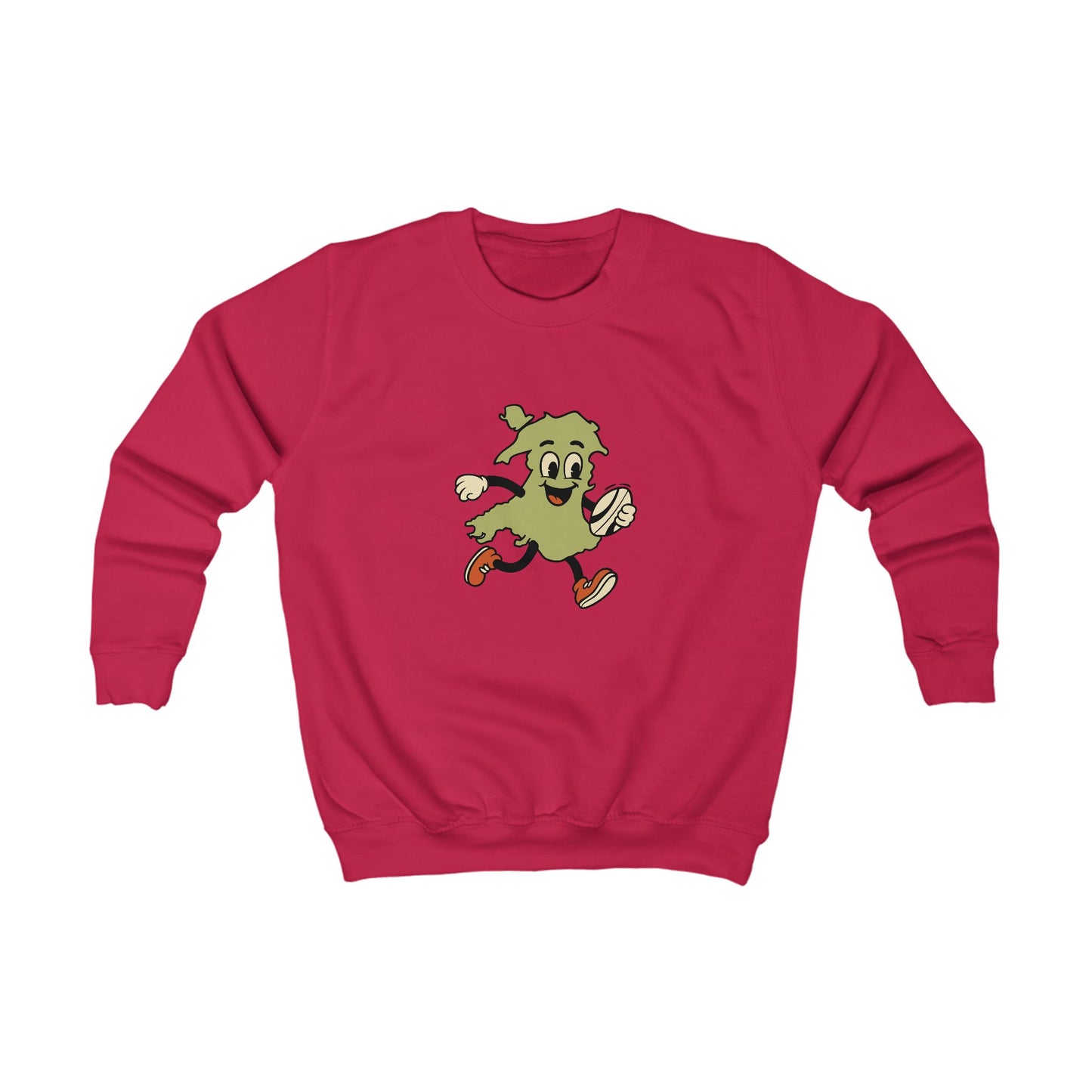 Kids Welsh Rugby Jumper - Retro Map Design