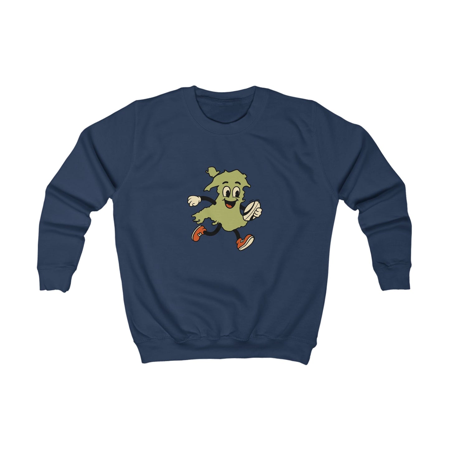 Kids Welsh Rugby Jumper - Retro Map Design
