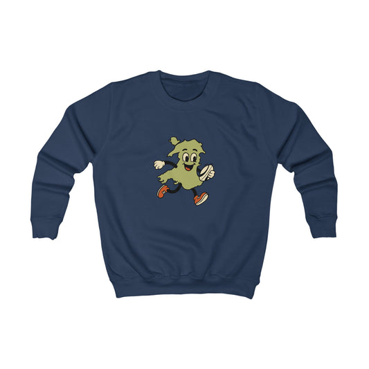 Kids Welsh Rugby Jumper - Retro Map Design