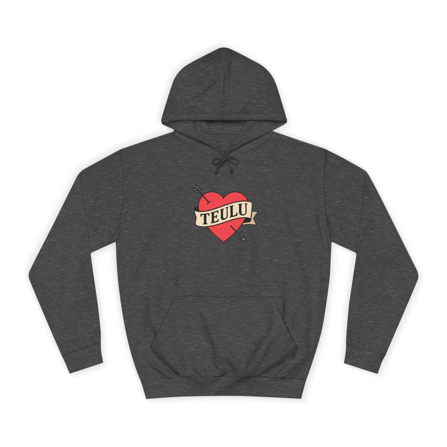 'Teulu' Heart Hoodie